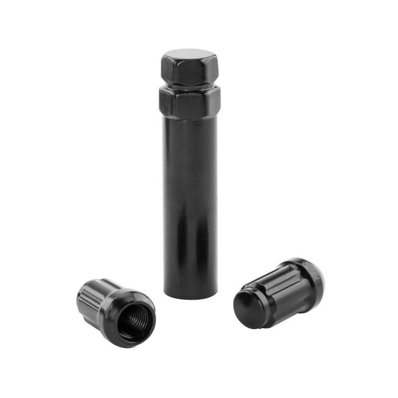 Partschoice 24PCS 12 x 1.5 Black Lug Nut 6 Spline Close End Lug Nuts-Cone Seat-19mm Hex Compatible with Toyota Camry Tacoma Aftermarket Wheels Lug Nut 6 Lug Trucks with 1 Keys - Image 3